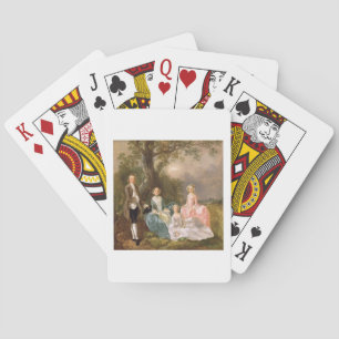 Baraja De Cartas Sr. y señora Juan Gravenor y sus hijas, Eliz