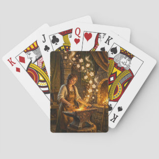 Baraja De Cartas St Brigid Blacksmith Fairies Flowers Fantasy Art