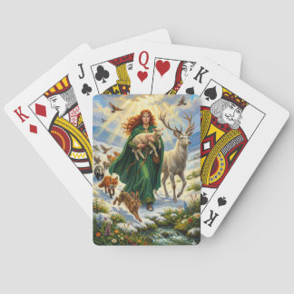 Baraja De Cartas St Brigid Spring Goddess Woodland Animals Imbolc