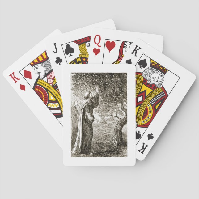 Baraja De Cartas St. El Columba cambia la fruta amarga en el dulce, (Reverso)