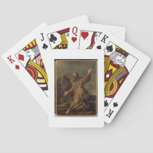 Baraja De Cartas St Francis que recibe los estigmas