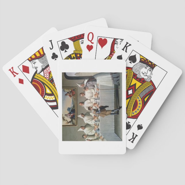 Baraja De Cartas St. Hugh de Cluny (1024-1109) en el refectorio de (Reverso)