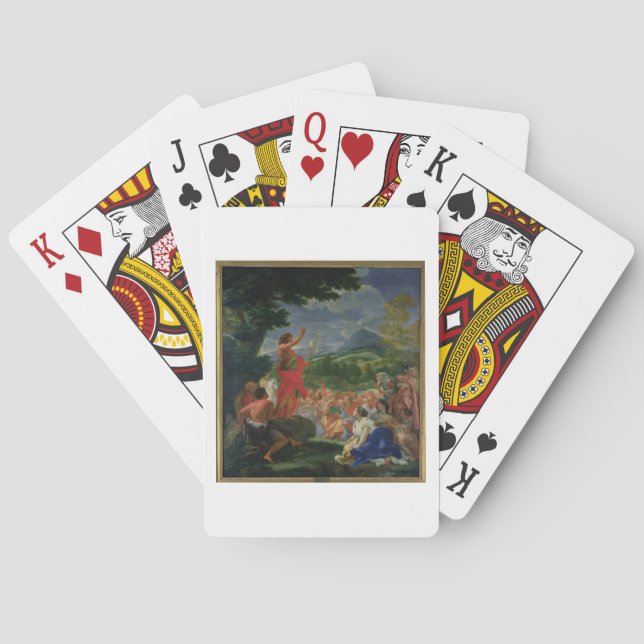 Baraja De Cartas St. John la predicación baptista, pintada antes de (Reverso)