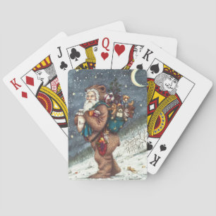 BARAJA DE CARTAS ST. NICK EN TEDDY BEAR SUIT, NAVIDADES TEDDIES