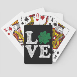 Baraja De Cartas St Patrick's Day LOVE Shamrock Irish