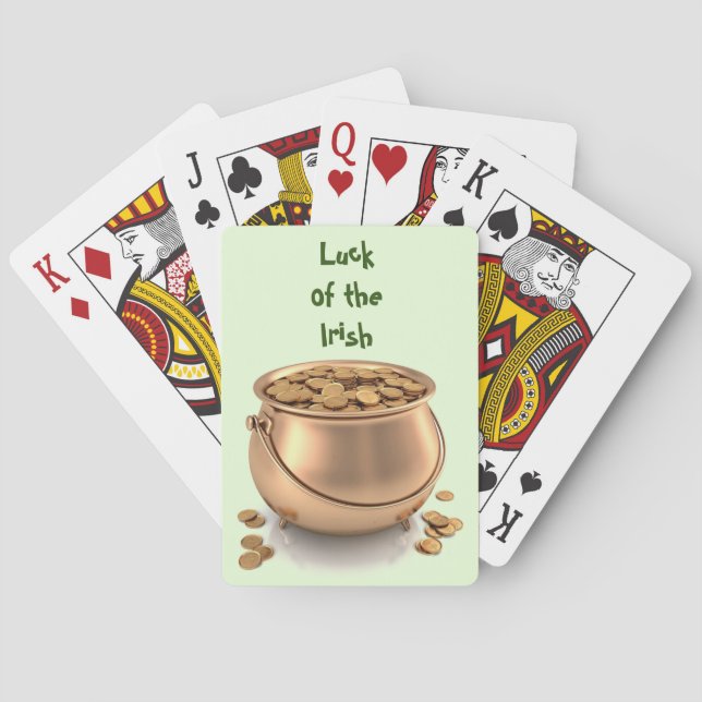 Baraja De Cartas ST. PATRICK'S DAY POT OF GOLD play cards (Reverso)