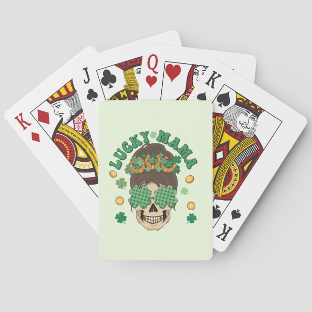 Baraja De Cartas St. Patrick's Lucky Mama Skeleton (Reverso)
