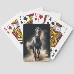 Baraja De Cartas Stallion Wild Animal Elegant Dramatic Retrato Art