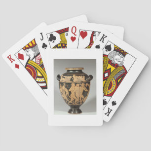 Baraja De Cartas Stamnos, escena de Dionysiac, Etruscan rojo-figuró