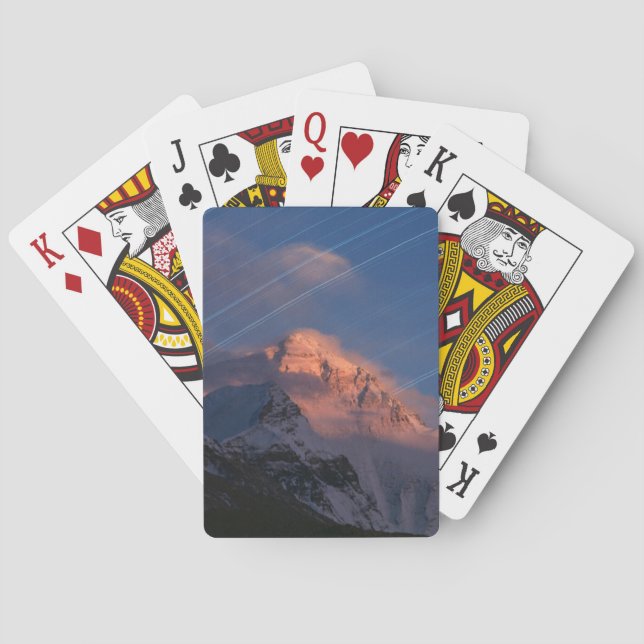 Baraja De Cartas Star Trail | Tíbet Everest, China (Reverso)