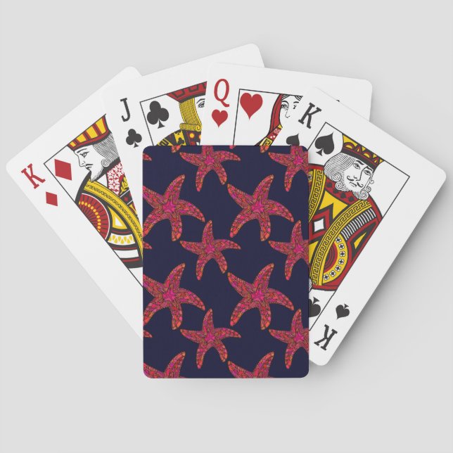 Baraja De Cartas Starfish Style Pattern (Reverso)