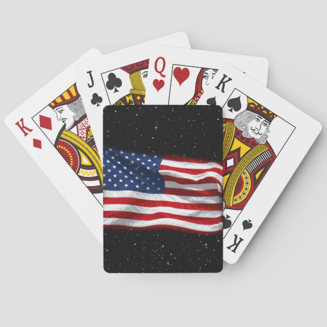 Baraja De Cartas Stars and Stripes USA Patriotic American Flag (Reverso)