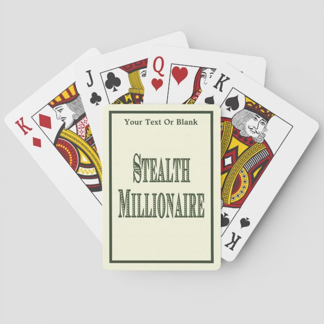 Baraja De Cartas Stealth Millionaire (Reverso)