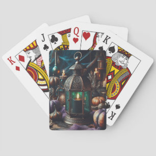 Baraja De Cartas Steampunk Halloween Clockwork Black Lantern