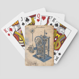 Baraja De Cartas Steampunk Machinery Junk Journal Page