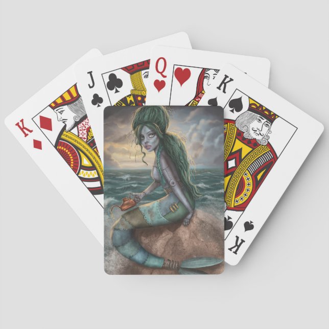 Baraja De Cartas Steampunk Mermaid (Reverso)