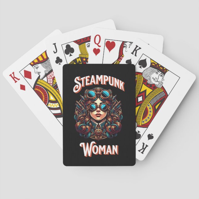 Baraja De Cartas Steampunk Woman (Reverso)