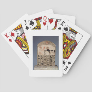 Baraja De Cartas Stela al toro de los Apis (piedra caliza pintada)