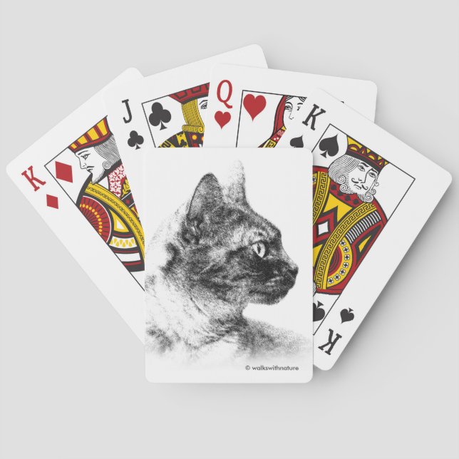 Baraja De Cartas Stella el gato gris (Reverso)