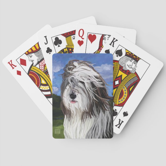 Baraja De Cartas Stella, el perro ovino inglés (Reverso)