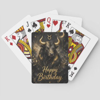 Baraja De Cartas Stier Happy Birthday Sternzeichen Design