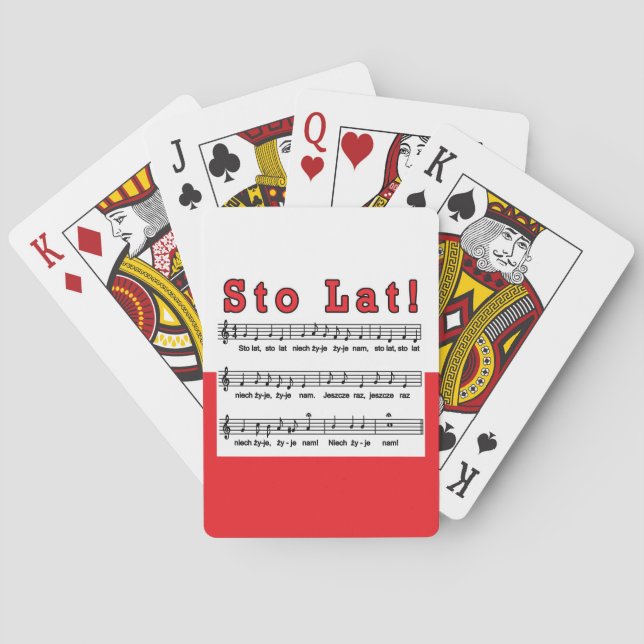 Baraja De Cartas ¡Sto Lat! Canción (Reverso)