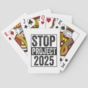 Baraja De Cartas Stop Project 2025 Patrocinio estadounidense Trump 