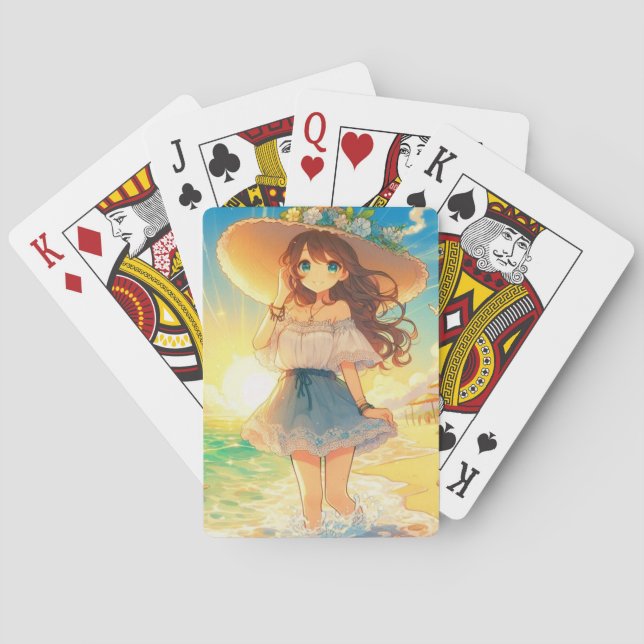 Baraja De Cartas Straw Hat Girl (Reverso)
