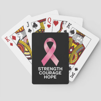 Baraja De Cartas Strength Courage Hope – Cancer Awareness Survivor 