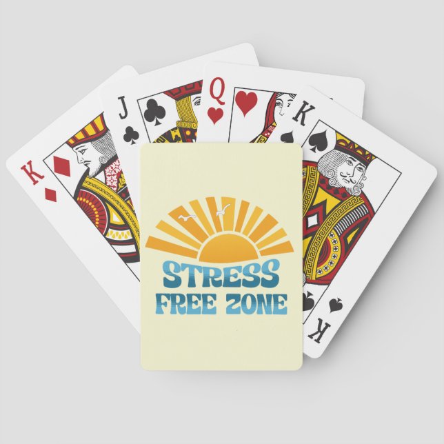 Baraja De Cartas Stress Free Zone (Reverso)