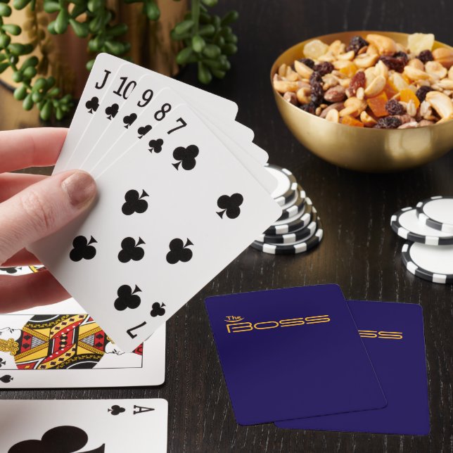 Baraja De Cartas Style Gold El JEFE (In Situ)