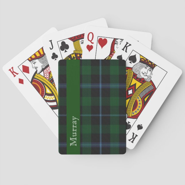Baraja De Cartas Stylish Clan Murray Tartan Plaid Playing Cards (Reverso)