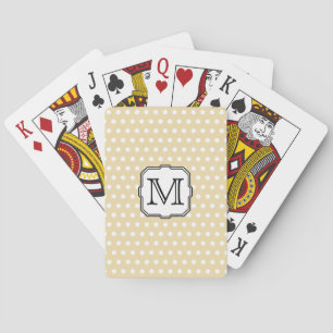 Baraja De Cartas Su letra. Monograma de encargo. Punto de polca