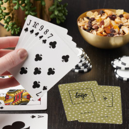 Baraja De Cartas Su logotipo comercial y patrón de texto