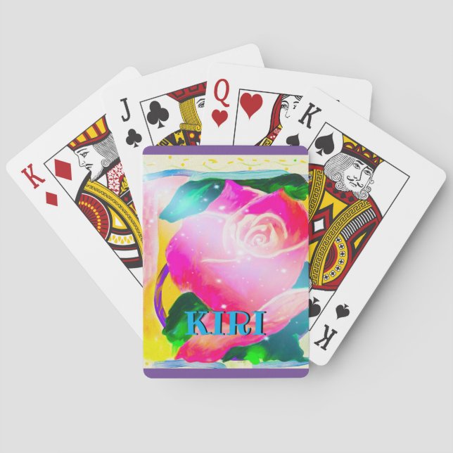 Baraja De Cartas Su nombre con la sombra del descenso, estrella (Reverso)