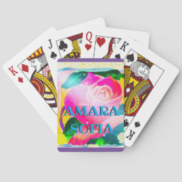 Baraja De Cartas Su nombre con la sombra del descenso, estrella