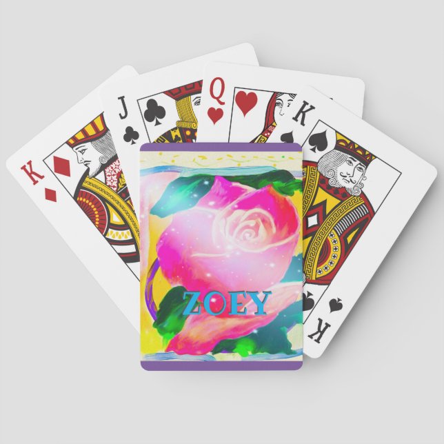 Baraja De Cartas Su nombre con la sombra del descenso, estrella (Reverso)