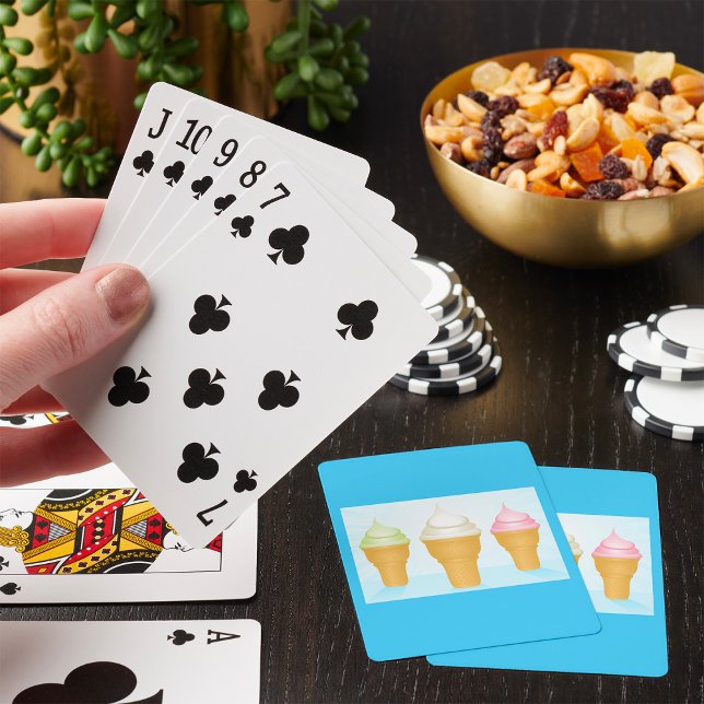 Baraja De Cartas Suave Sirve Helado Crema Cones Divertido postre de (Subido por el creador)