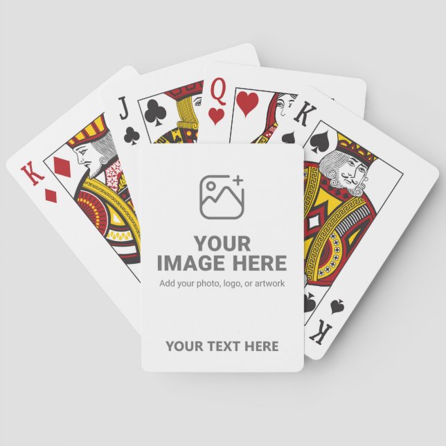 Baraja De Cartas Sube tu imagen y texto (Reverso)