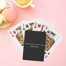 Baraja De Cartas Subestimarme el amor propio divertido moderno