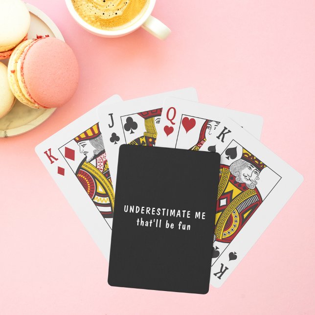 Baraja De Cartas Subestimarme el amor propio divertido moderno (Subido por el creador)