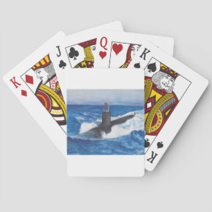 Baraja De Cartas Submarino de Guerreros de Clase Virginia