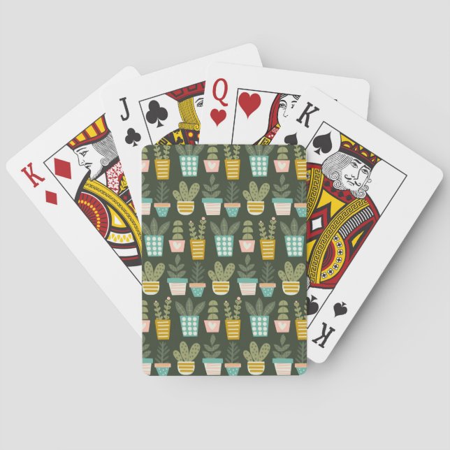Baraja De Cartas Suculentas plantas (Reverso)
