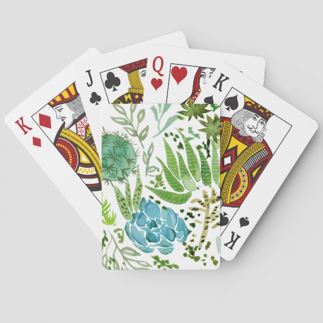 Baraja De Cartas Suculento campo I (Reverso)