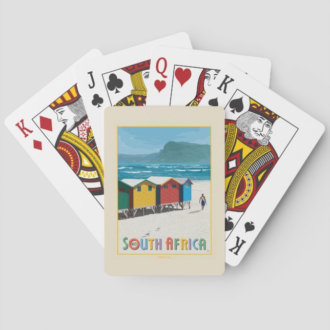 Baraja De Cartas Sudáfrica | Playa de Muizenberg (Reverso)