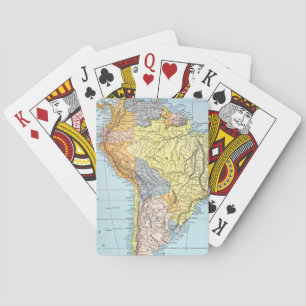 Baraja De Cartas SUDAMÉRICA: MAP, c1890