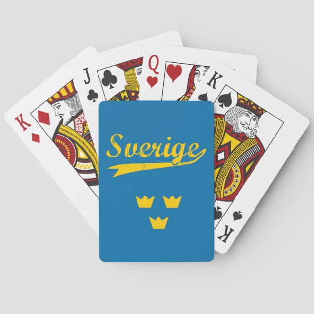 Baraja De Cartas Suecia (Reverso)