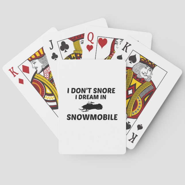BARAJA DE CARTAS SUEÑO EN SNOWMOBILE (Reverso)