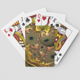 Baraja De Cartas Sueño Fractal de Oro Líquido