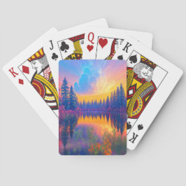 Baraja De Cartas Sueños a orillas del lago, un Kaleidoscopio de la 